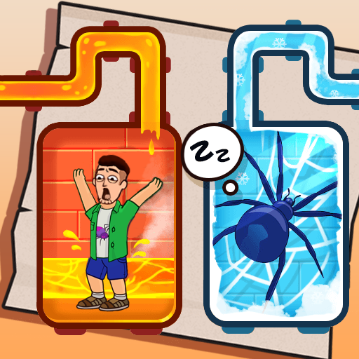 Frozen Spider:Save the man logo