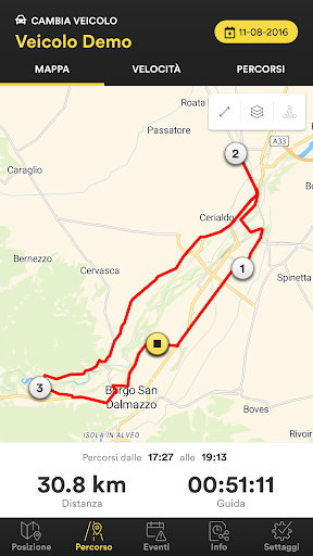 Android application Runic.io GPS Tracker screenshort