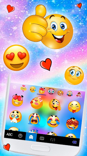 Wishing Bottle Galaxy Keyboard Screen 3