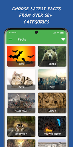 Android application Facts - Did You Know ? screenshort
