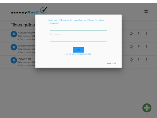 SurveyXact Offline Screen 3