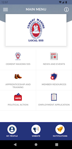 Cement Masons Local 555 Screen 3