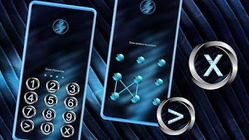 screenshot of Beautiful Blue Metal Theme