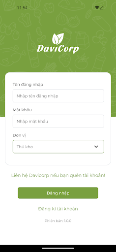 Davicorp - Quản lý kho Screen 2