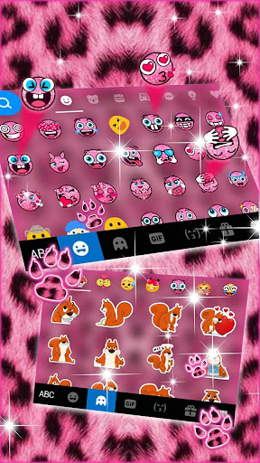 Pink Diamond Cheetah Keyboard Screen 2