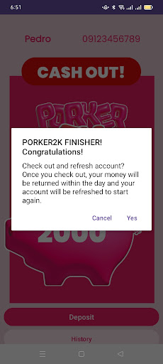 Android application Porker2K screenshort