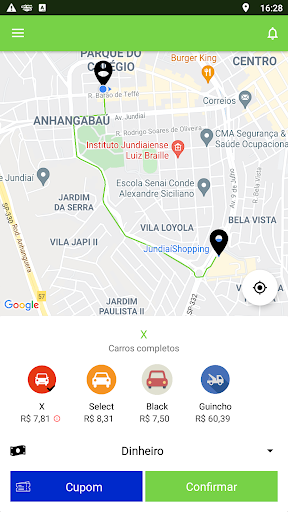 Android application VAI VEM BRASIL - PASSAGEIRO screenshort