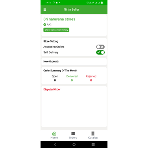 Ninja Seller App Screen 3