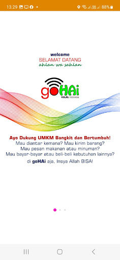 Android application goHAi - UMKM Indonesia screenshort
