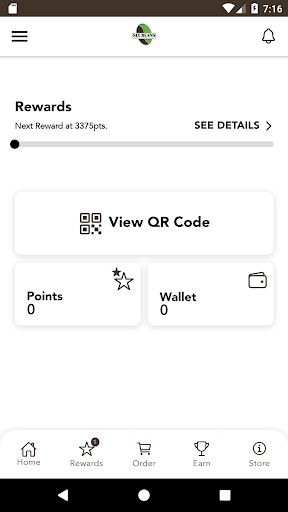Screenshot of Six Beans Coffee Co Rewards