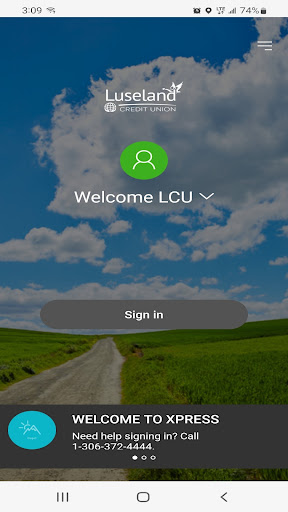 Android application Luseland Credit Union Mobile screenshort