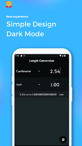Length Converter - inch,cm,mil Screen 3