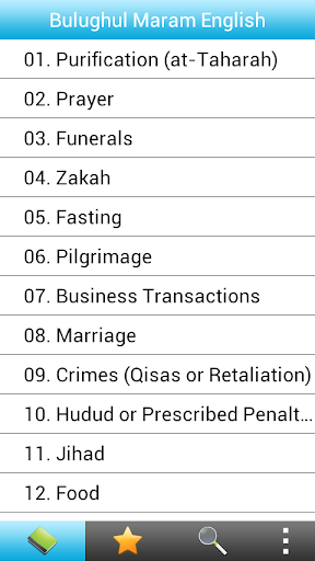 Android application Bulugul Maram (English) screenshort
