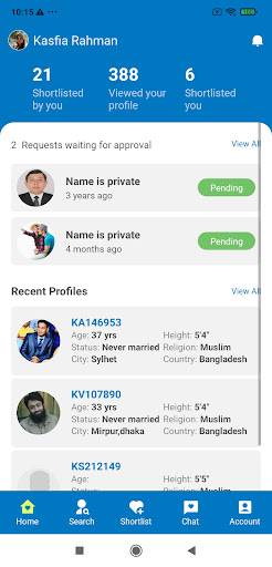 SensibleMatch - BD Matrimony Screen 2