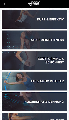 Bodyvibe VisualCoach Screen 3