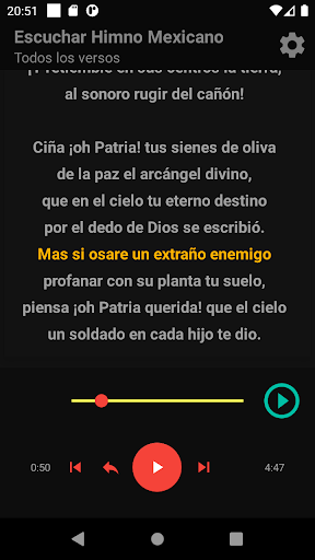 National Anthem of Mexico Screen 2