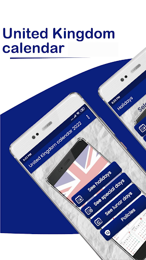 Android application United Kingdom calendar 2024 screenshort