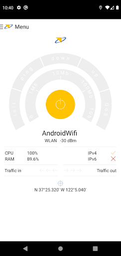 Android application RAK NetTest screenshort