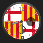 Esfera bandera de Barcelona logo