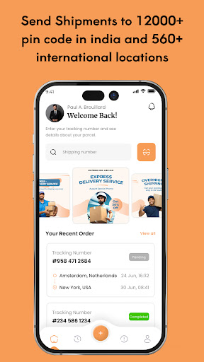 Android application Fly Delivery screenshort