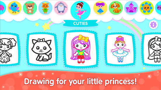 Bini Kids Drawing Games for Girls! Toddlers Apps! 1.6.0.13 screenshots 1