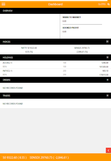 Android application CdEqui Trade Express screenshort