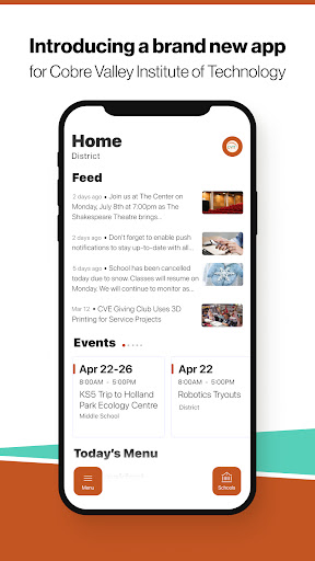 Android application Cobre Valley Institute of Tech screenshort