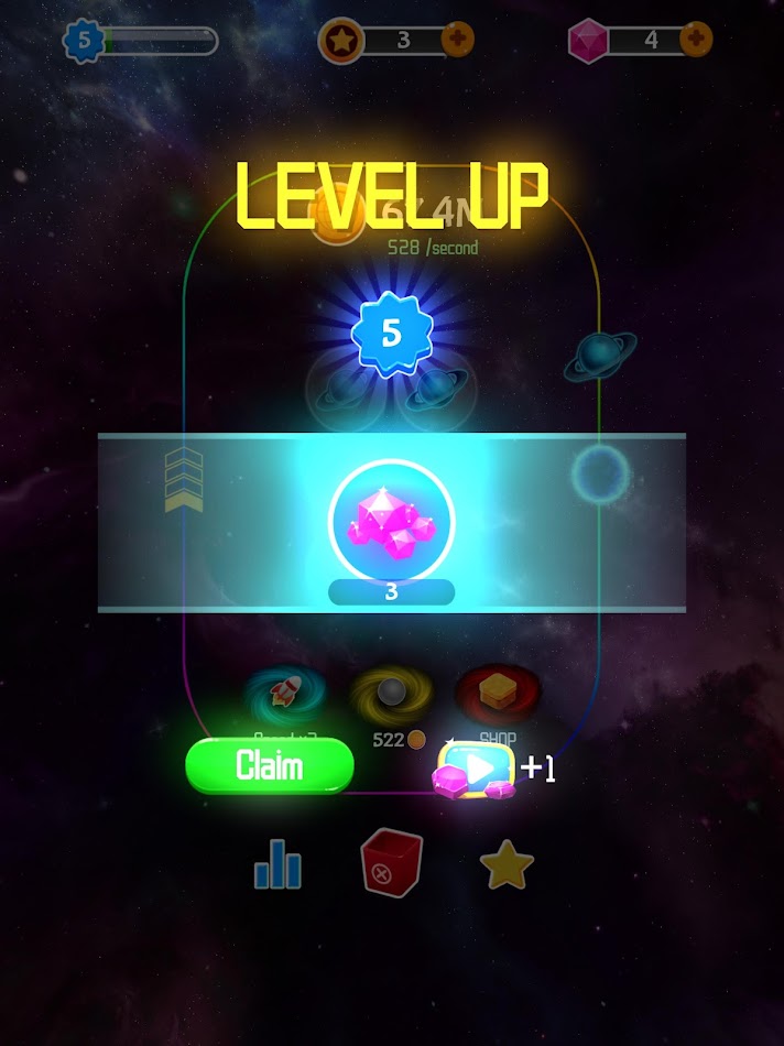 #7. Merge Star - Mixed Planet Game (Android) 来自: LUDOY FUN GAME