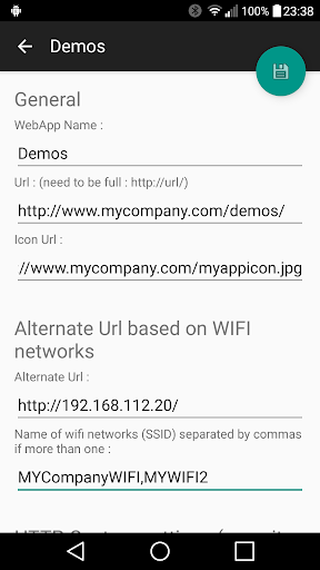 YourAndroidWebApp Screen 2