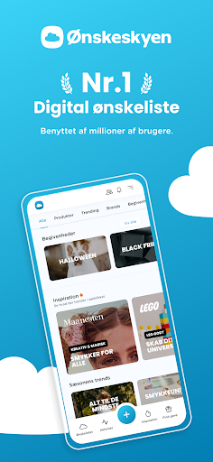 Android application Ønskeskyen screenshort