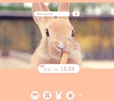 screenshot of Cute Theme-Rabbit's Lunch-