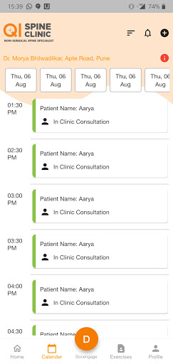 Android application Doctor SpineIQ screenshort