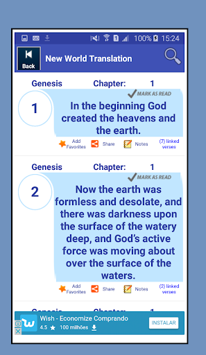 Holy Bible New World Translati Screen 2