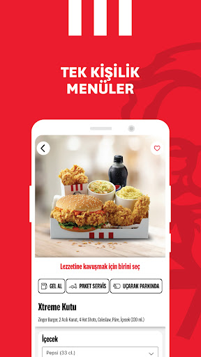 KFC Türkiye – Yemek Siparişi Screen 2
