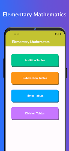 Screenshot of Elementary Mathematics