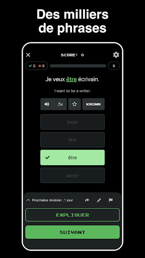 Quiz de langues Clozemaster screenshot 3