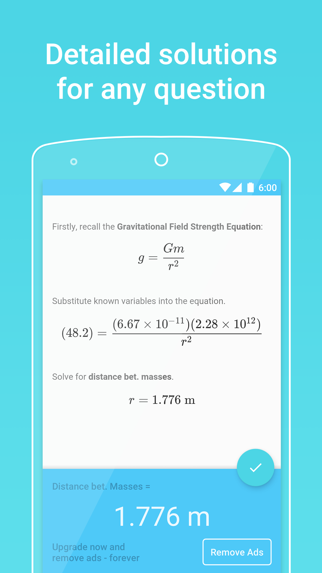 Android application PhyWiz - Physics Solver screenshort