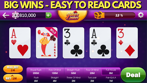 Video Poker Vegas Casino Style Screen 3