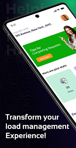 Android application Helping Hands Lumper Services screenshort