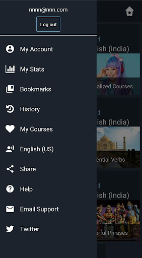 Screenshot of Learn Indian English. Speak In