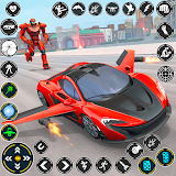 Flying Car Robot Game Car Game icon