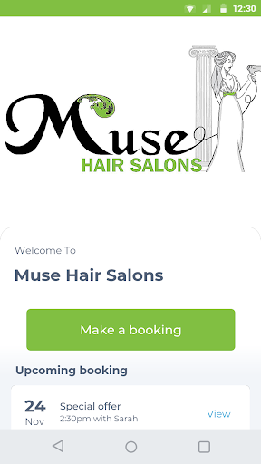 Android application Muse Hair Salons screenshort