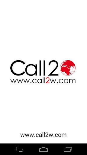 Android application Call2W screenshort