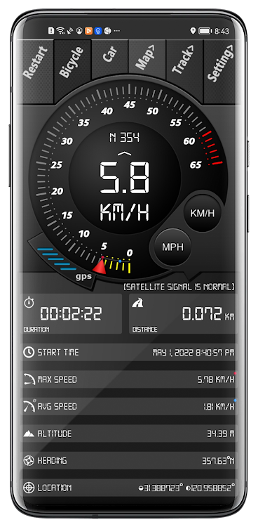 Digital Dashboard GPS - New - (Android)