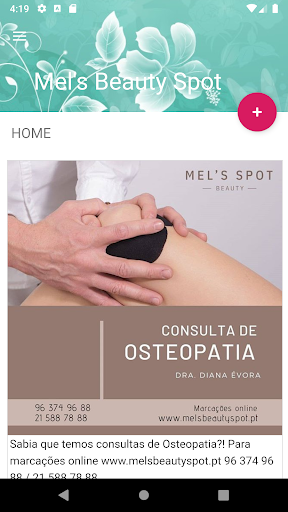Android application Mel's Beauty Spot screenshort
