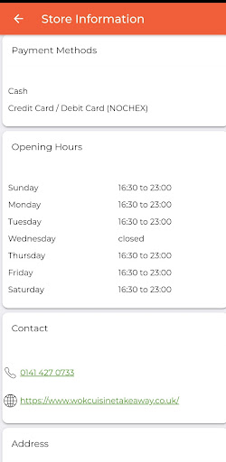Wok Cuisine Takeaway Screen 3