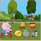 Bike Pepe Pig icon