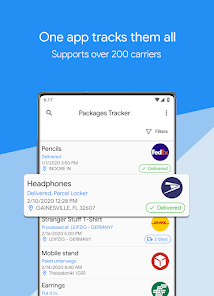 Captura 1 Packages Tracker android