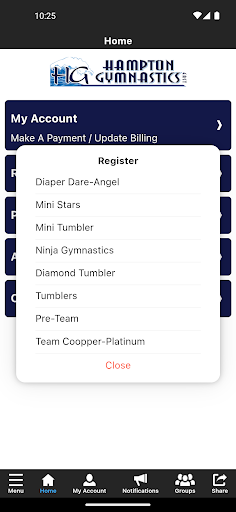 Hampton Gymnastics East Screen 3