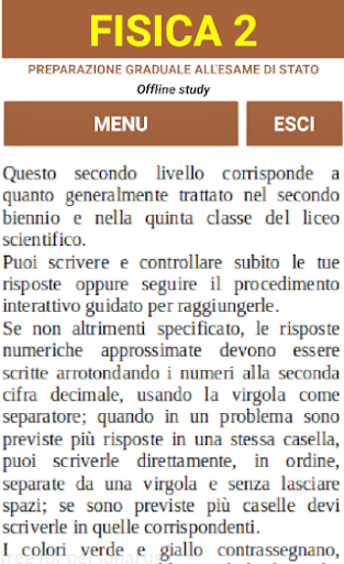 Android application FISICA 2 screenshort